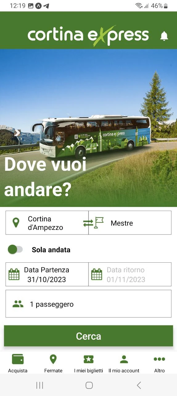 Cortina Express screenshot